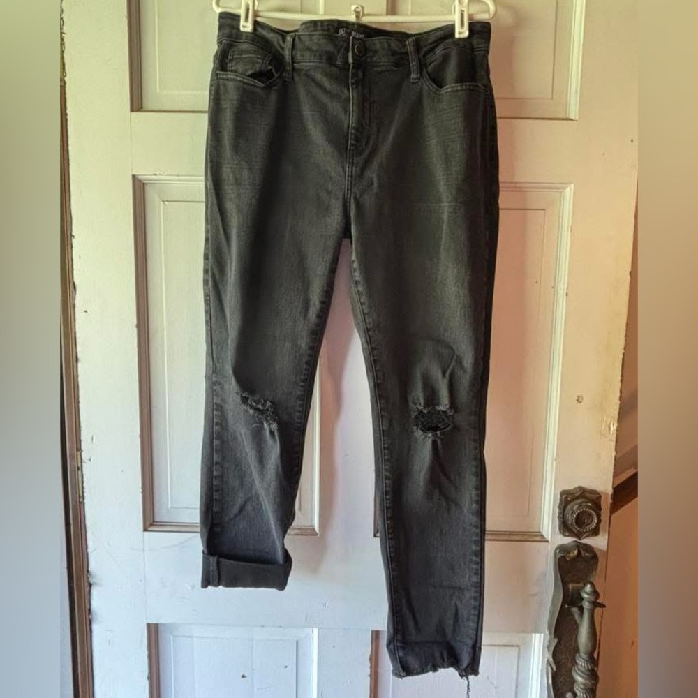Judy Blue Distressed Black Jeans